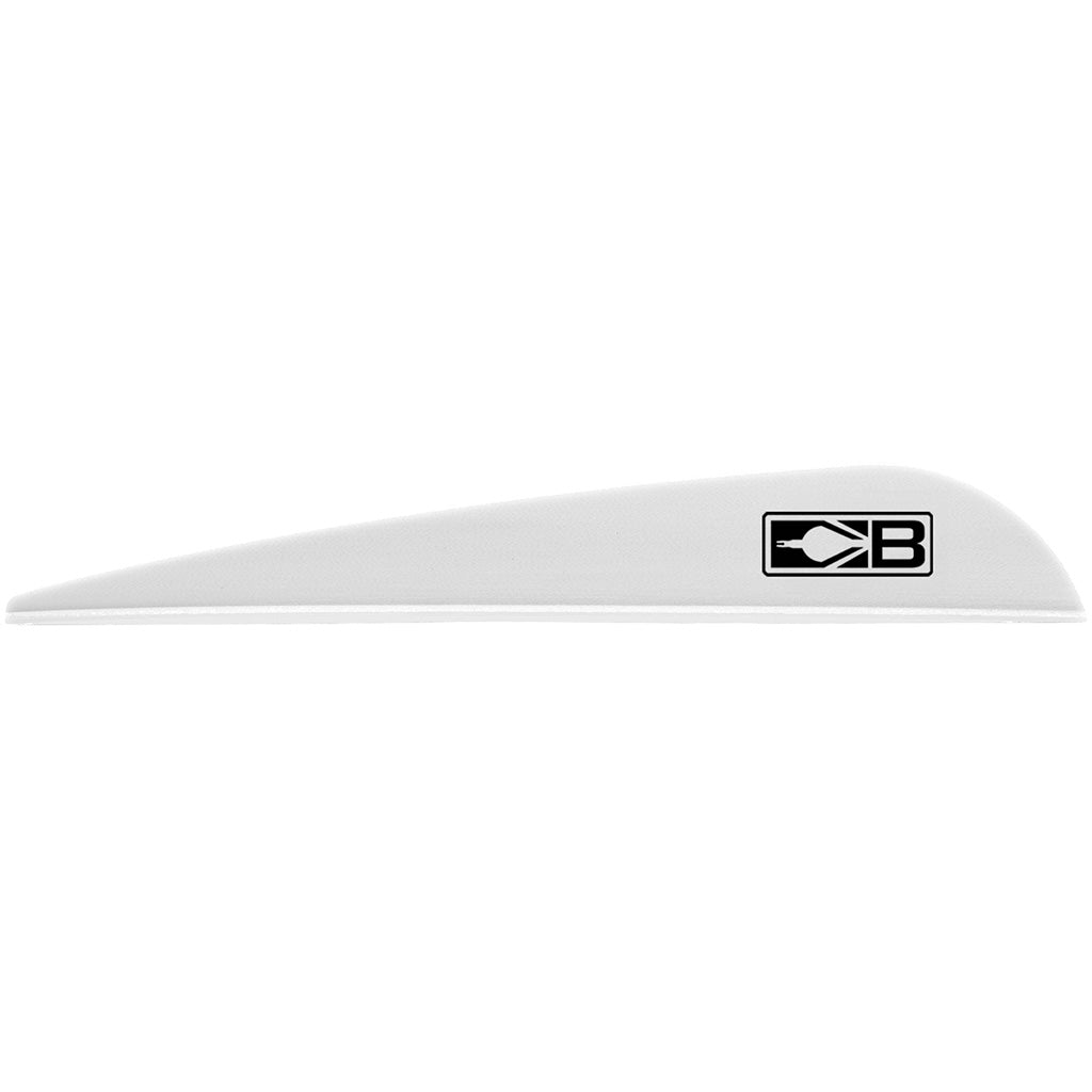 Bohning Bronco Vanes White 4 in. 100 pk.