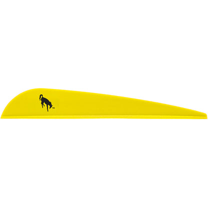 Bohning Bronco Vanes Neon Yellow 4 in. 100 pk.