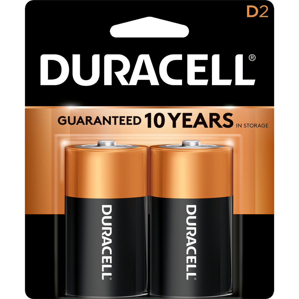 Duracell Coppertop Batteries D 2 pk.