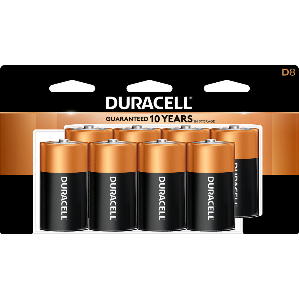 Duracell Coppertop Batteries D 8 pk.