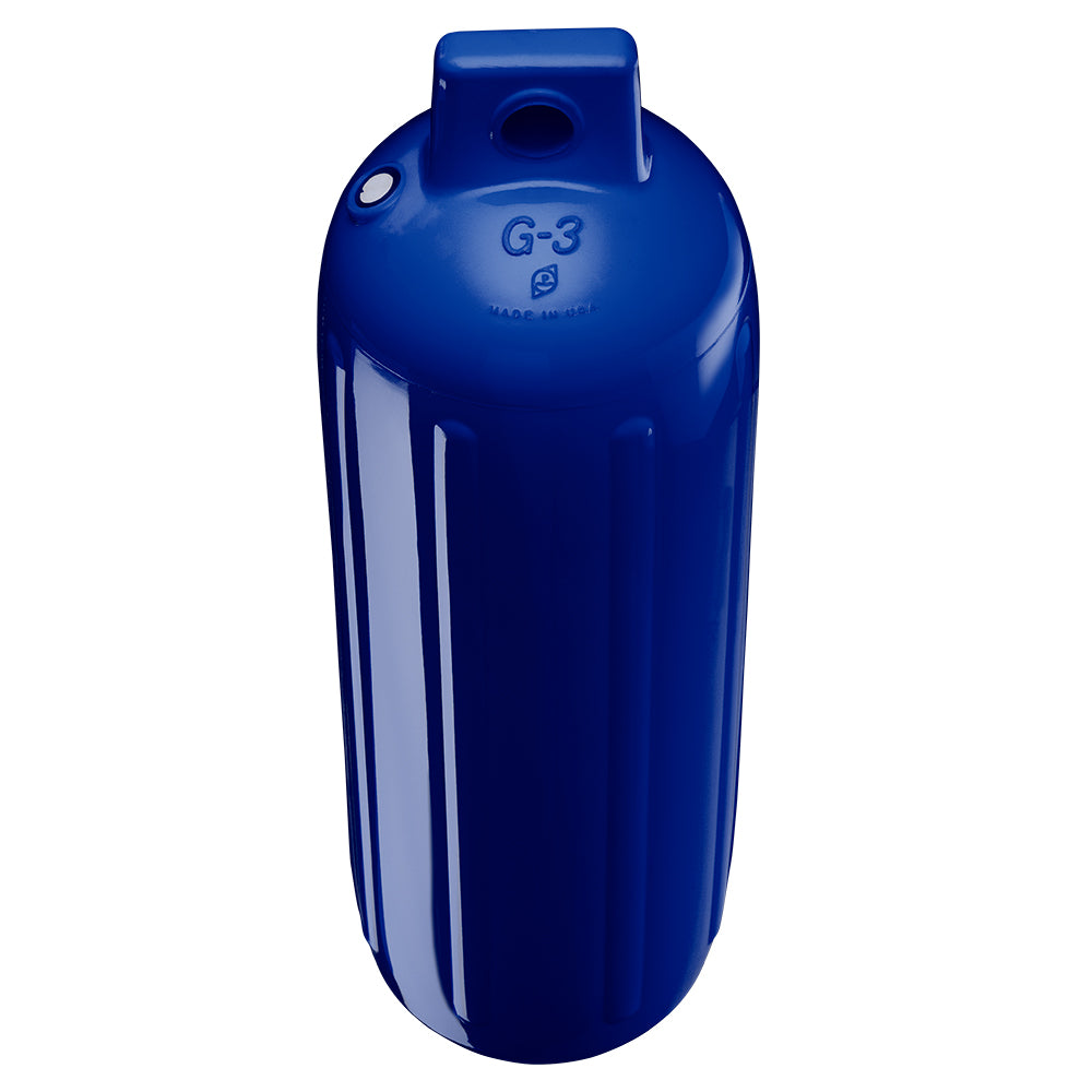 Polyform G-3 Twin Eye Fender 5.5" x 19" - Cobalt Blue w/Adapter - image 2