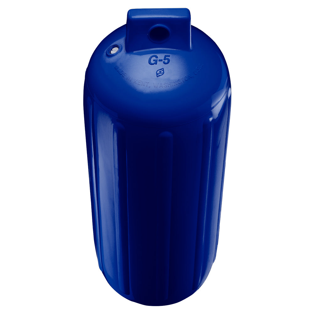Polyform G-5 Twin Eye Fender 8.8" x 26.8" - Cobalt Blue w/Adapter - image 2