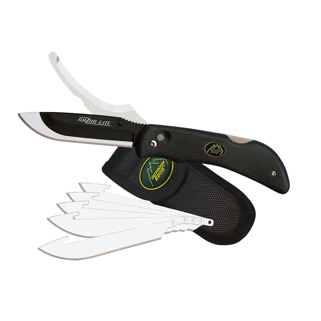 Outdoor Edge Razor-Pro Knife Black 6 Blades Clamshell