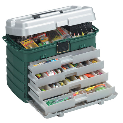 Plano 4-Drawer Tackle Box - Green Metallic/Silver - image 2