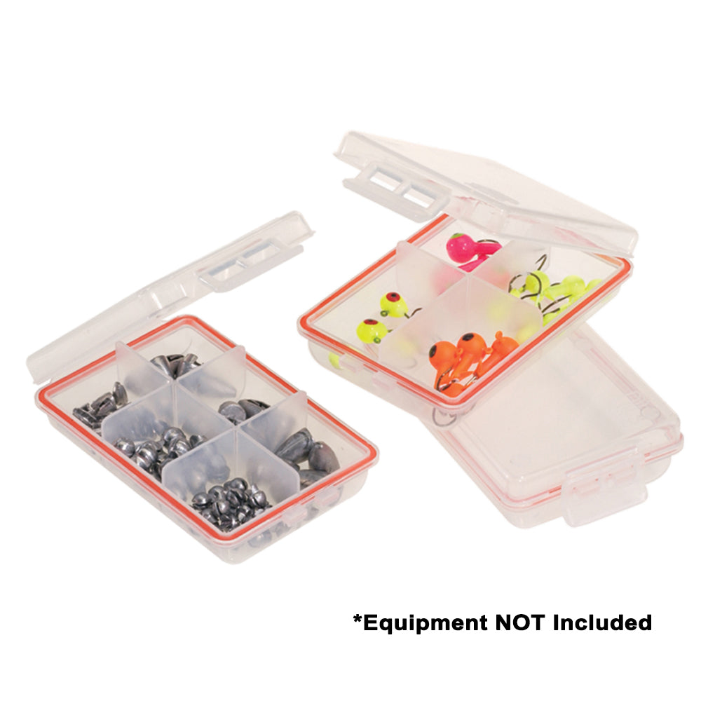 Plano Waterproof Terminal Pack of 3 Tackle Boxes - Clear