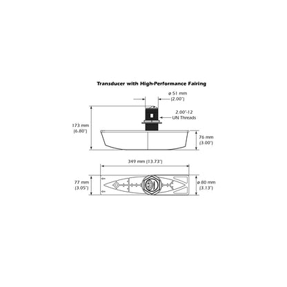 Airmar B785C-M CHIRP Bronze Thru-Hull w/Fairing Block - 600W - image 2