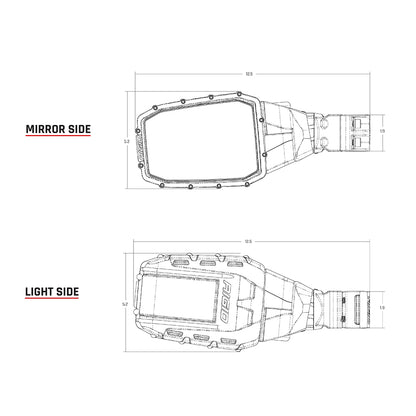 RIGID Industries Reflect Mirror Light - Black (Pair) - image 3