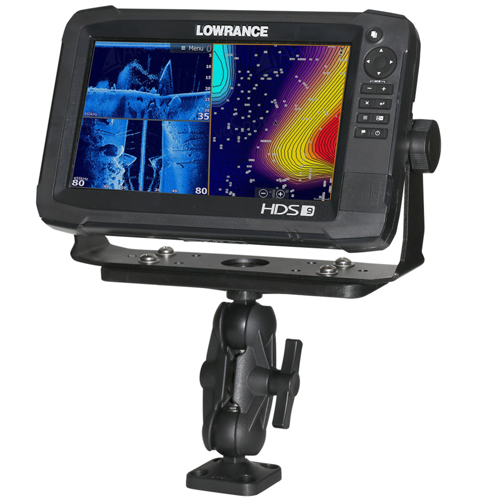 Scotty 163 1.5" Ball Mount w/Fishfinder & Universal Mounting Plate - image 2