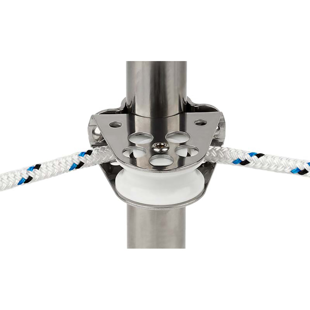 Schaefer Clamp-On Furling Line Stanchion Lead Block - 1" Ball Bearing - image 2