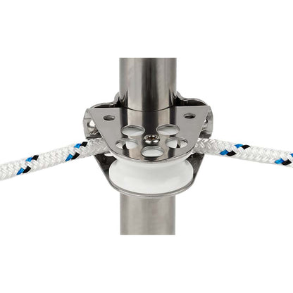 Schaefer Clamp-On Furling Line Stanchion Lead Block - 1" Ball Bearing - image 2