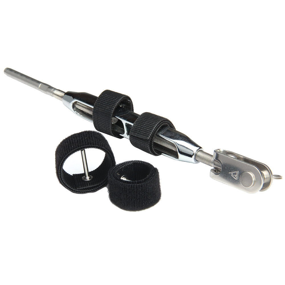 C. Sherman Johnson Wrap Pins Hook & Loop Pin Locking Devices for Open Body Turnbuckles 7/16" & 1/2" - Pack of 2
