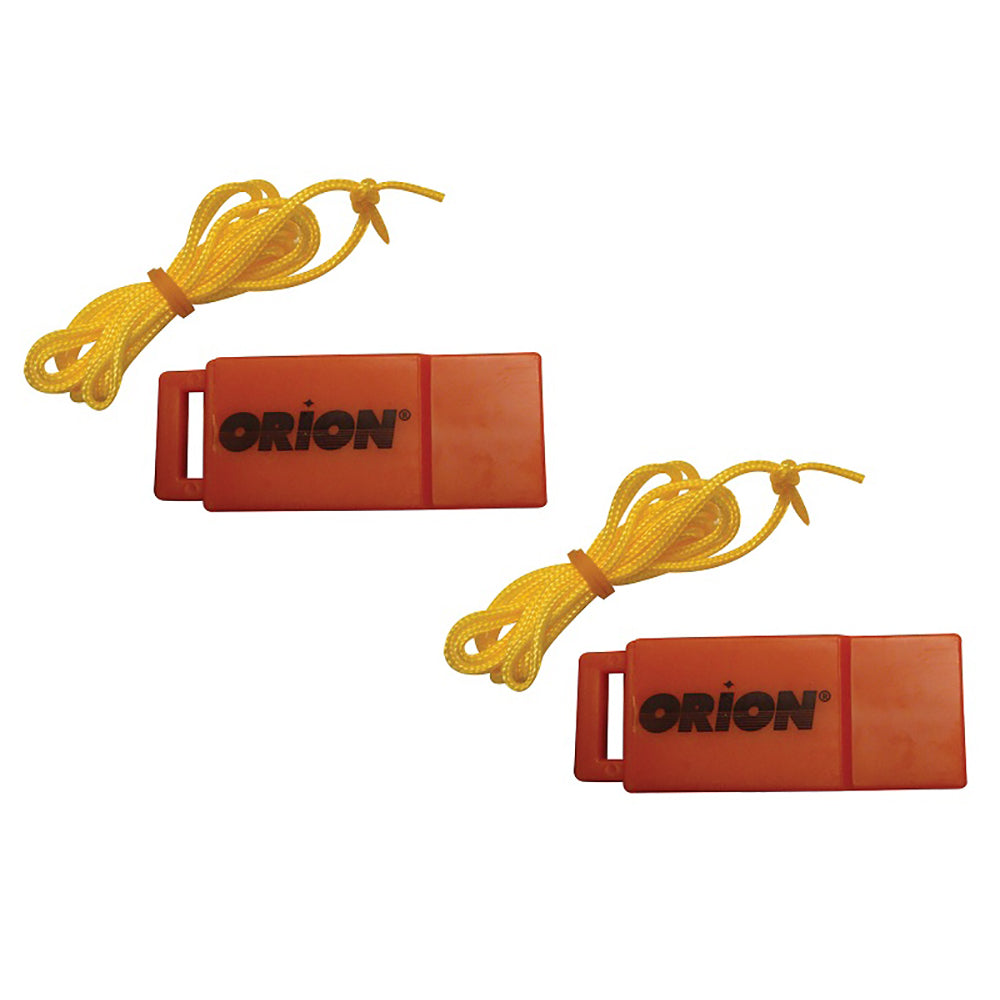 Orion Safety Whistle w/Lanyards - Pack of 2