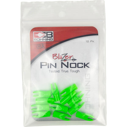 Bohning Blazer Pin Nocks Neon Green 12 pk.