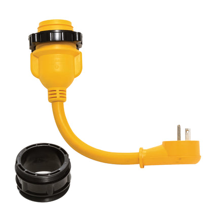 Camco 15AM/30AF Power Grip Dogbone - Marine 12" 90M/F-Locking - image 2