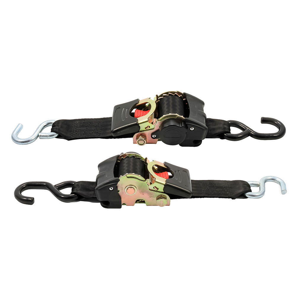 Camco Retractable Tie Down Straps - 2" Width 6' Dual Hooks - image 2
