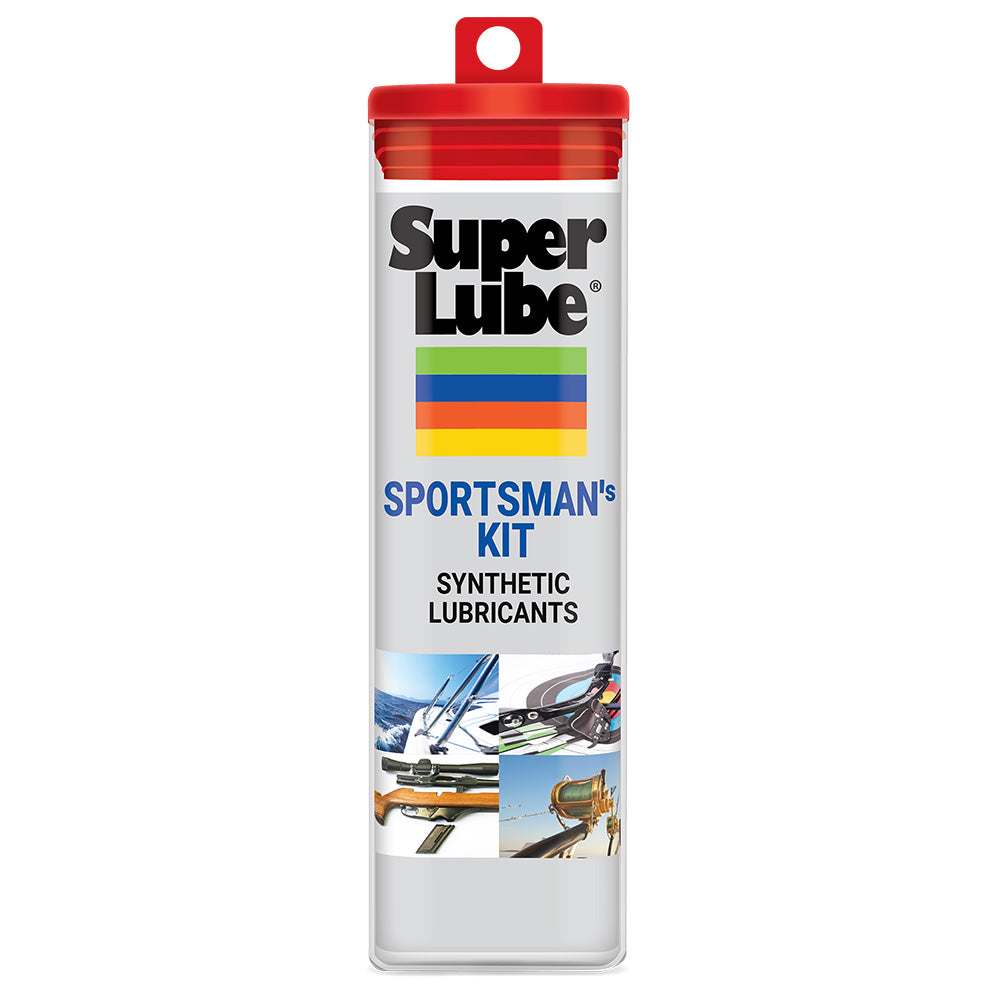 Super Lube Sportsman's Kit Synthetic Lubricants w/Oil, Grease, Cleaning Cloth & Foam Swabs