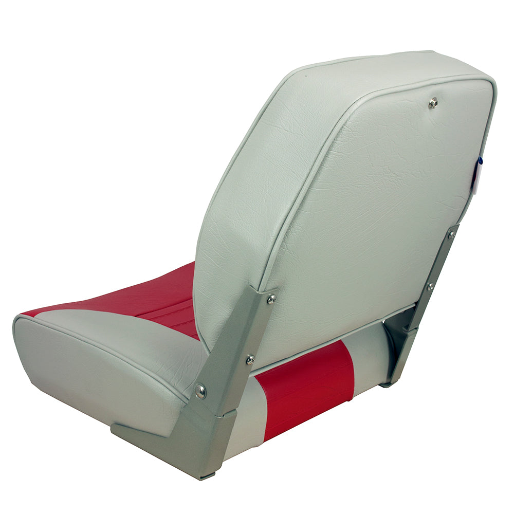 Springfield Economy Multi-Color Folding Seat - Grey/Red - image 2