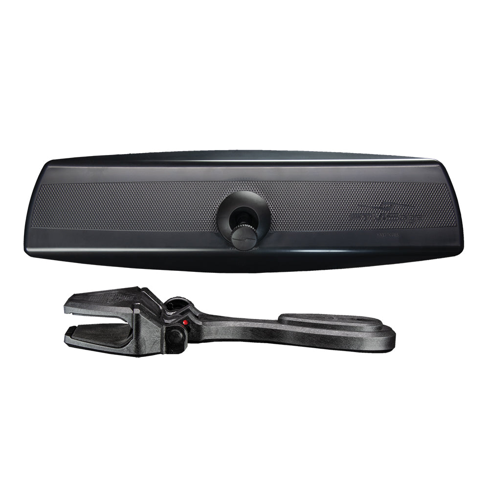 PTM Watersports Mirror/Bracket Kit w/VR-140 PRO Mirror & CFR-200 (Black)