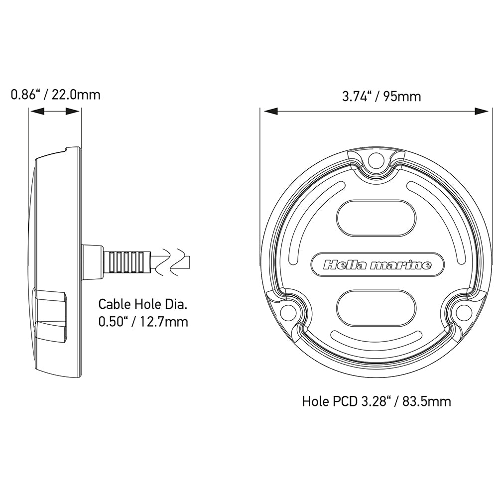 Hella Marine Apelo A2 RGB Underwater Light - 3000 Lumens - Bronze Housing - White Lens w/Edge Light - image 2