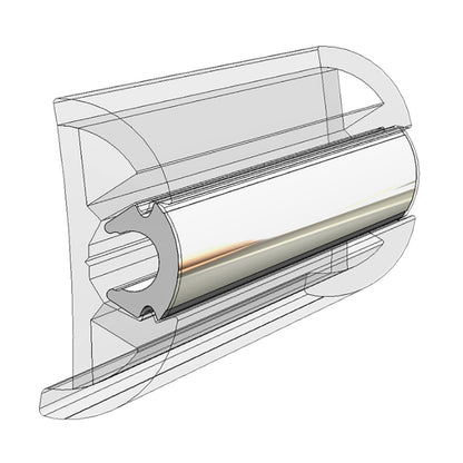 TACO Flex Chrome Insert 15/16" x 17/32" - 100' - image 2