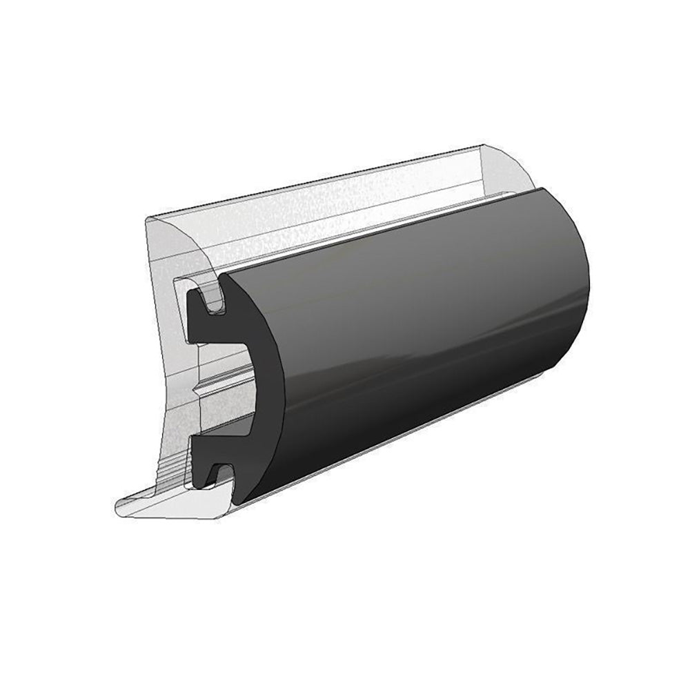 TACO 70' Flexible Black Rub Rail Insert 1-3/16" x 1/2" - image 2