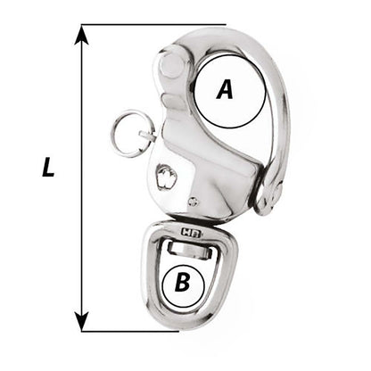 Wichard 2-3/4" Snap Shackle w/Swivel & Clevis Pin - 70mm - image 2