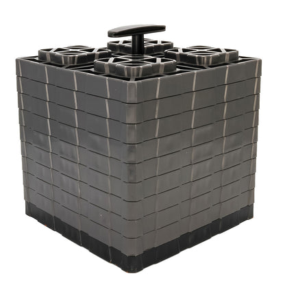 Camco FasTen Leveling Blocks XL w/T-Handle - 2x2 - Grey *Pack of 10