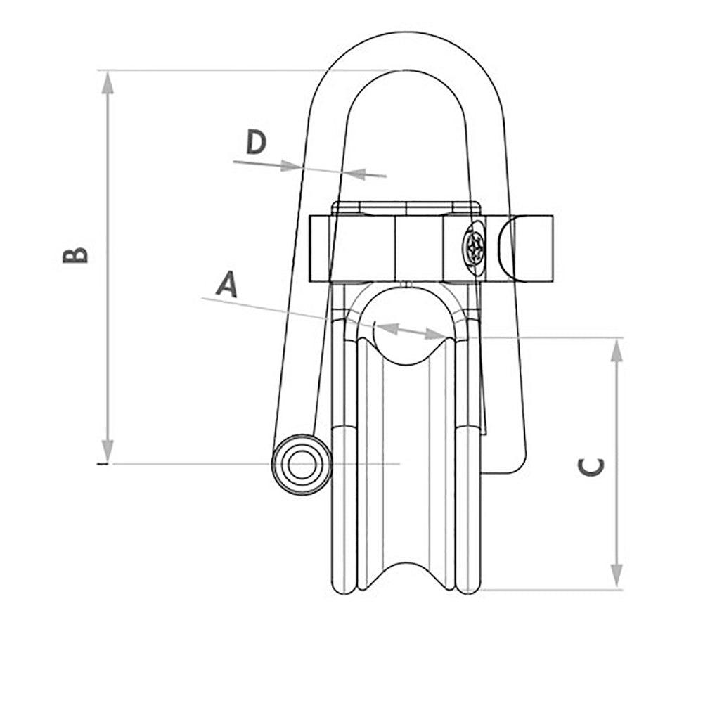 Wichard Soft Snatch Block - 12mm Rope Size - image 2