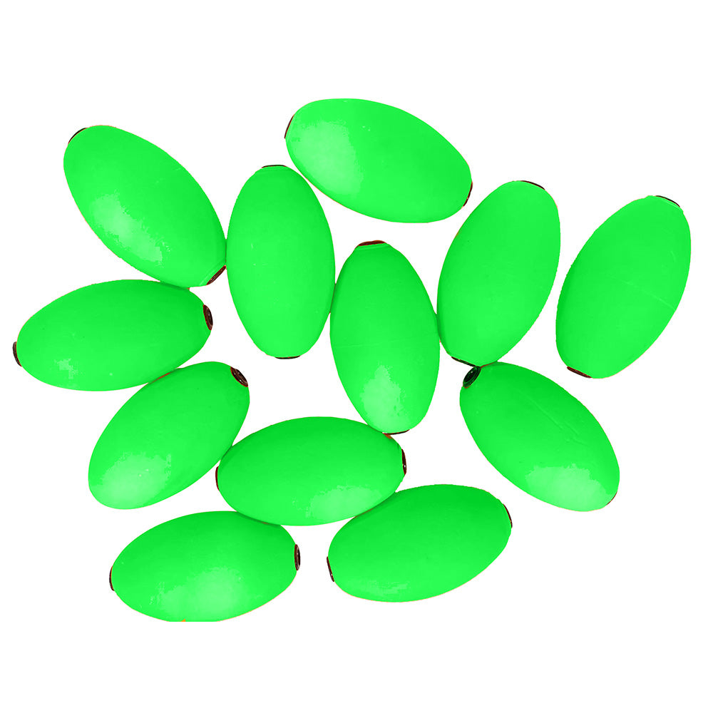 Tigress Oval Kite Floats - Green *Pack of 12