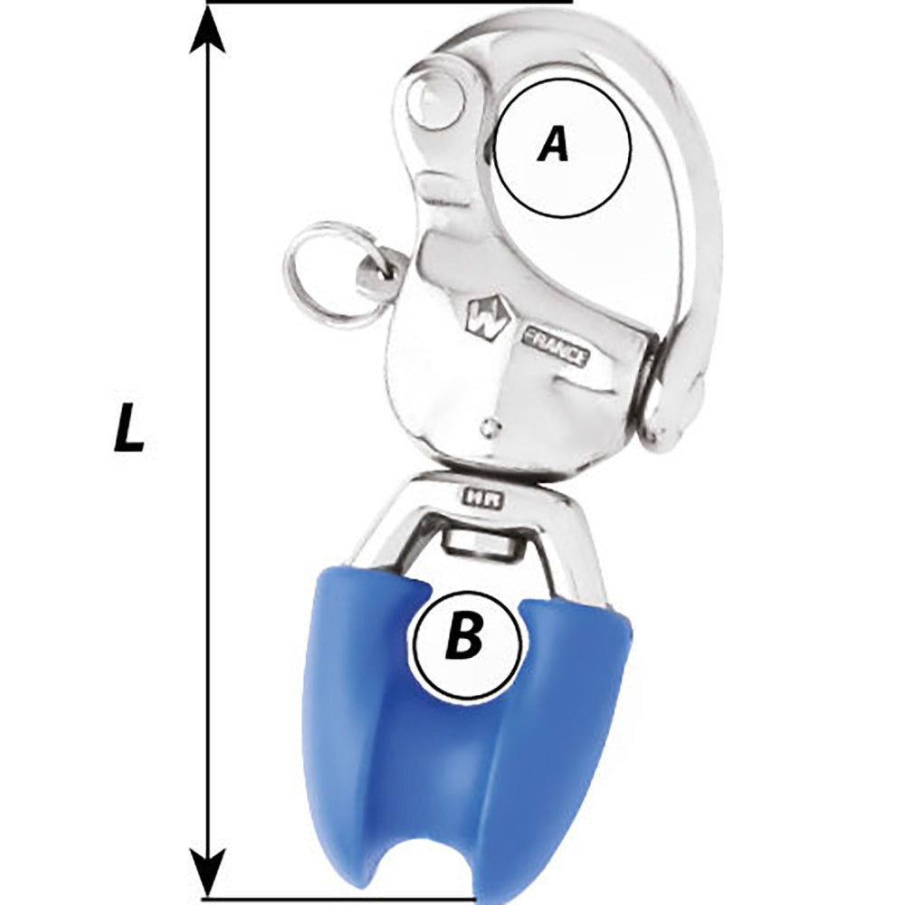 Wichard HR Snap Shackle w/Thimble Eye - Length 3-3/4" - image 2