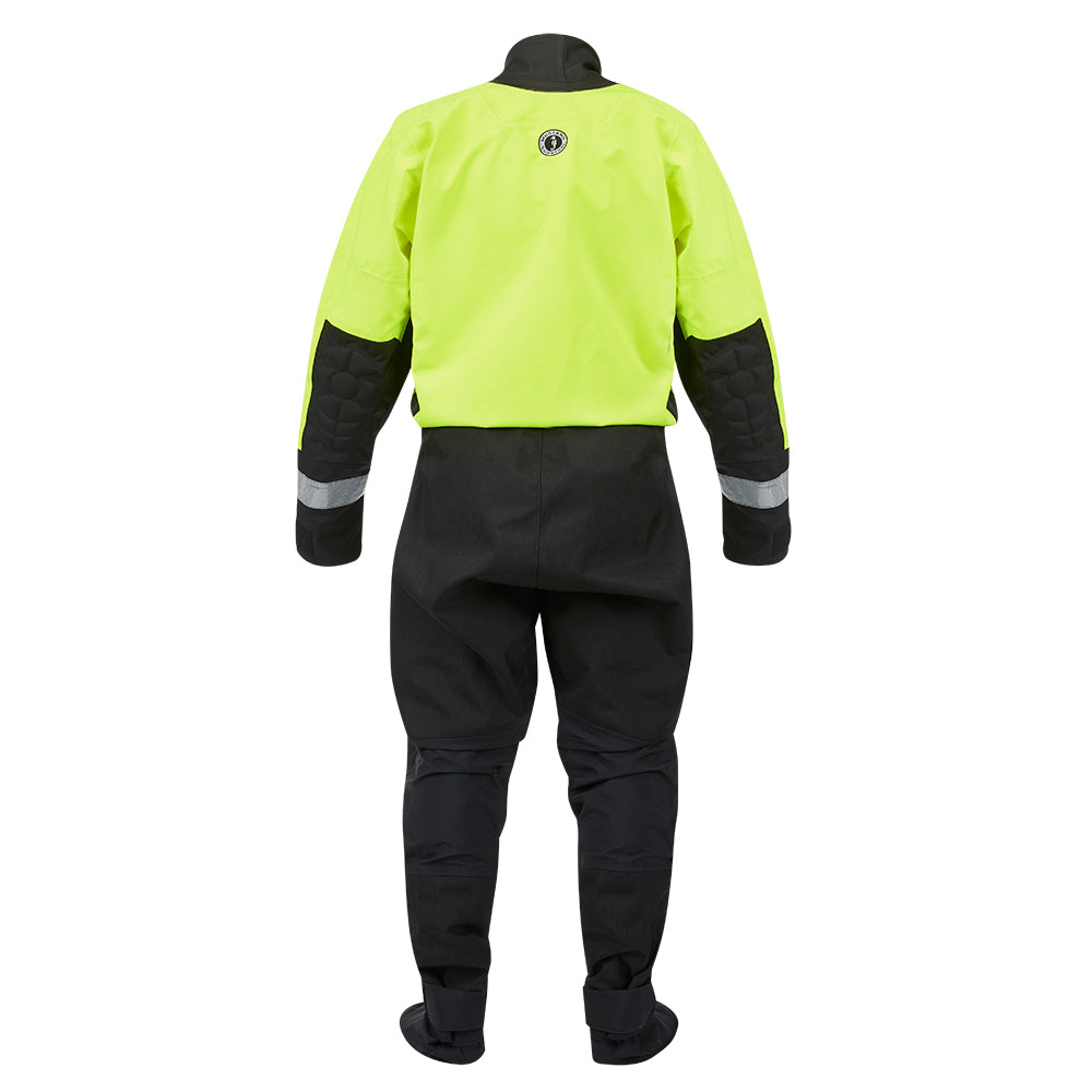 Mustang MSD576 Water Rescue Dry Suit - Fluorescent Yellow Green-Black - Medium - image 2