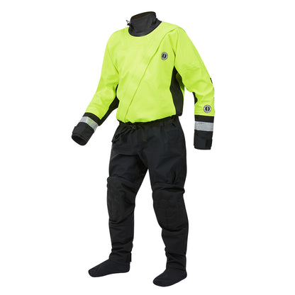 Mustang MSD576 Water Rescue Dry Suit - Fluorescent Yellow Green-Black - Medium - image 3