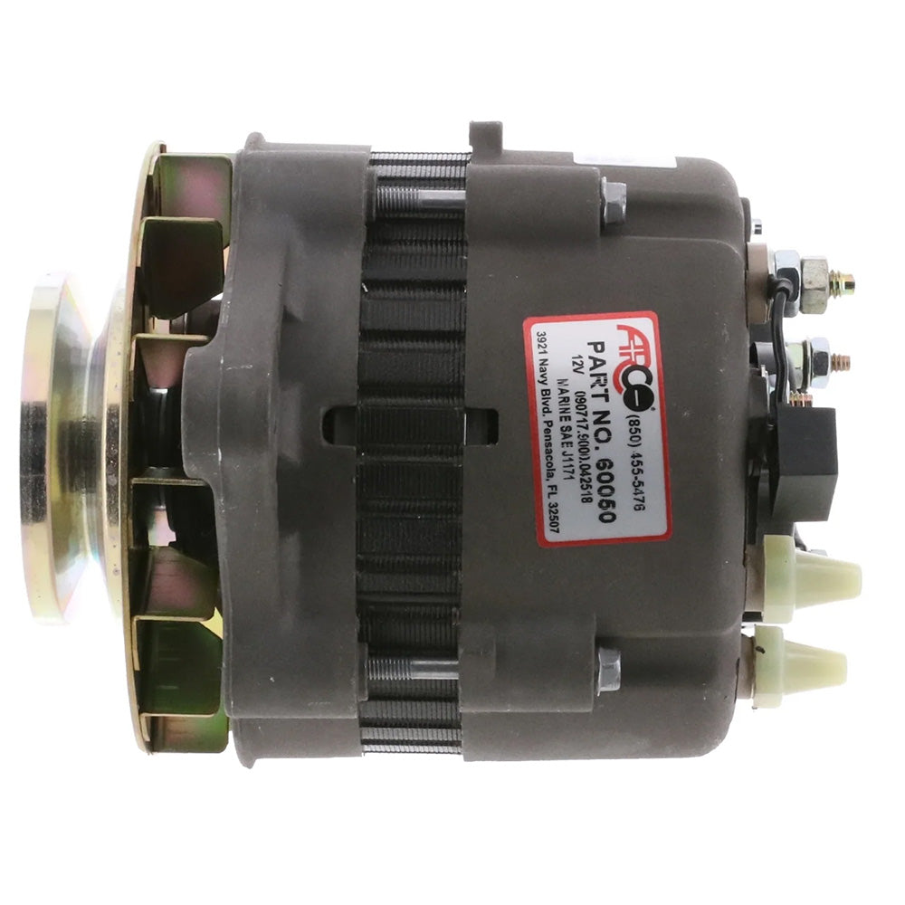 ARCO Marine Premium Replacement Alternator w/Single Groove Pulley - 12V, 55A - image 4