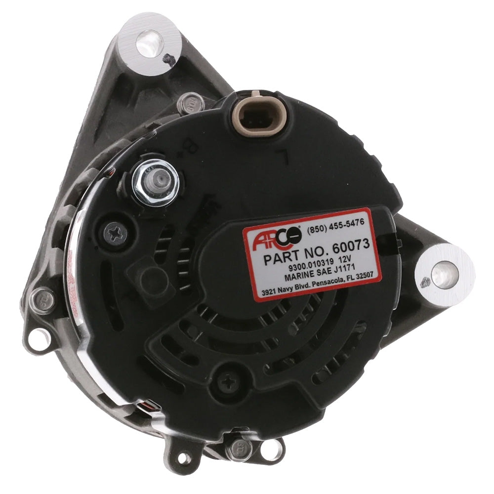 ARCO Marine Premium Replacement Inboard Alternator w/55mm Multi-Groove Pulley - 12V 65A - image 4