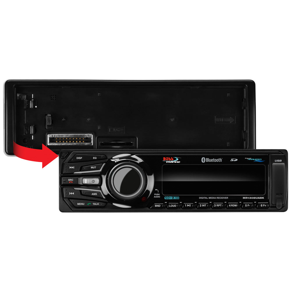 Boss Audio MR1308UABK Bluetooth® - Fully Marinized MP3-Compatible Digital Media Receiver w/USB & SD Memory Card Ports & Aux Input - image 3