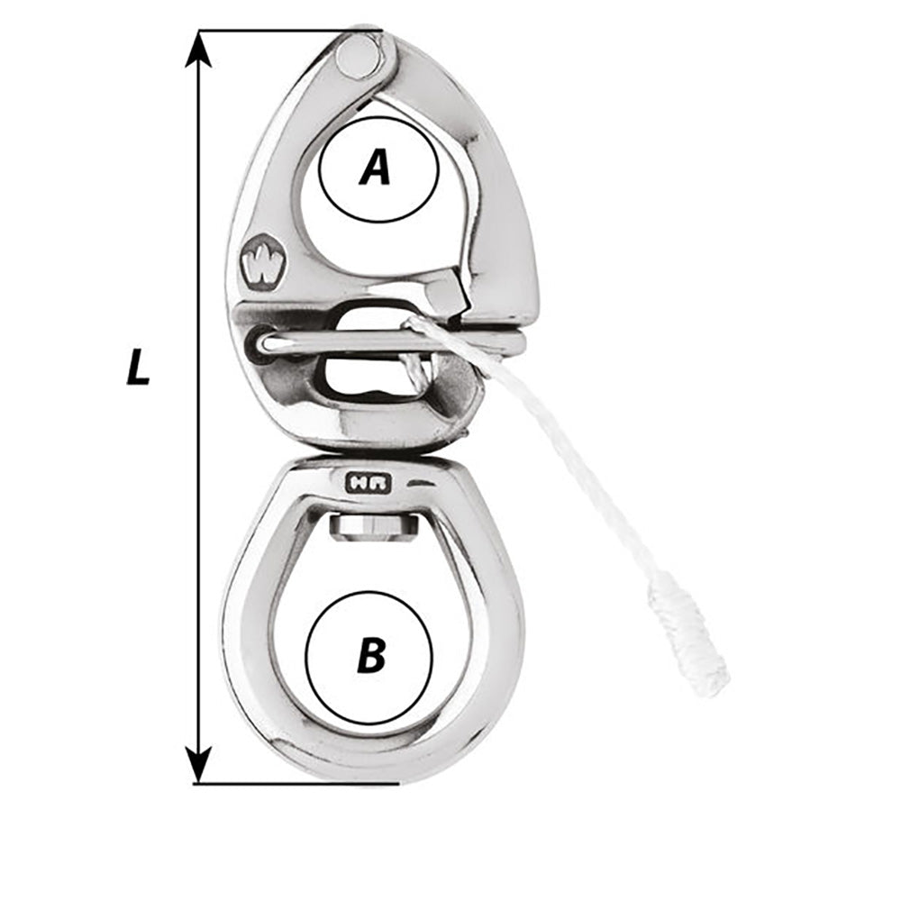 Wichard HR Quick Release Snap Shackle With Large Bail - 90mm Length - 3-35/64" - image 2