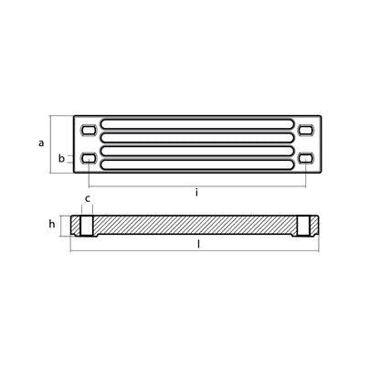 Tecnoseal Zinc Yamaha Bar Anode f/Engine Bracket - image 2