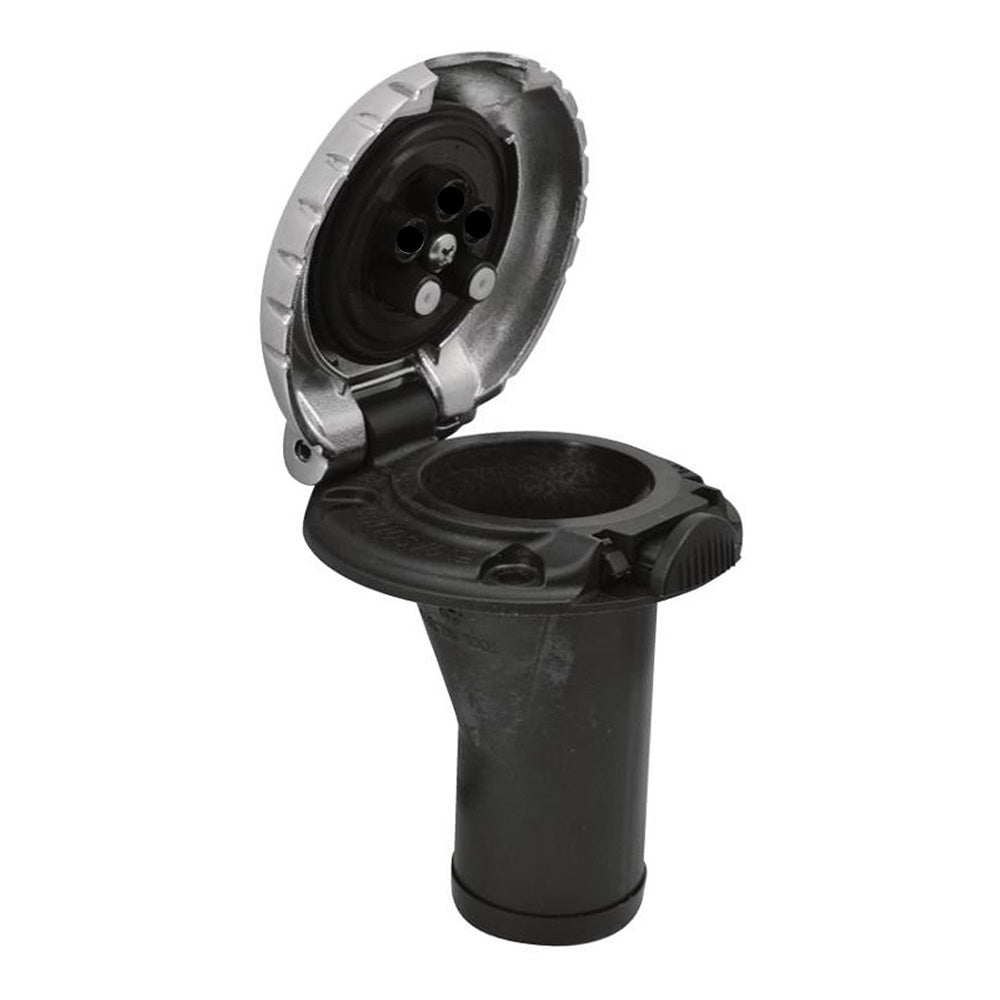 Attwood Deck Fill f/Carbon Canister System - Straight Body & Scalloped Chrome Cap - image 2
