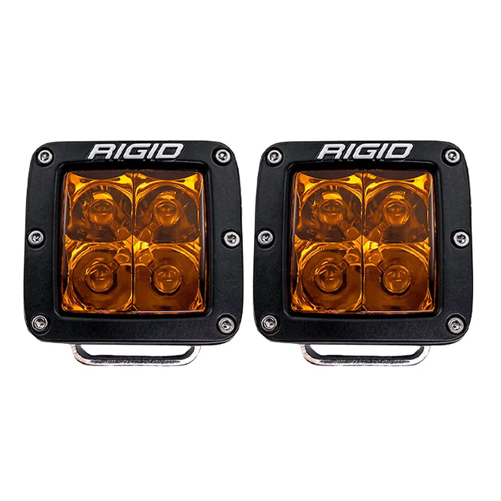 RIGID Industries D-Series Spot w/Amber Pro Lens - Pair - image 2