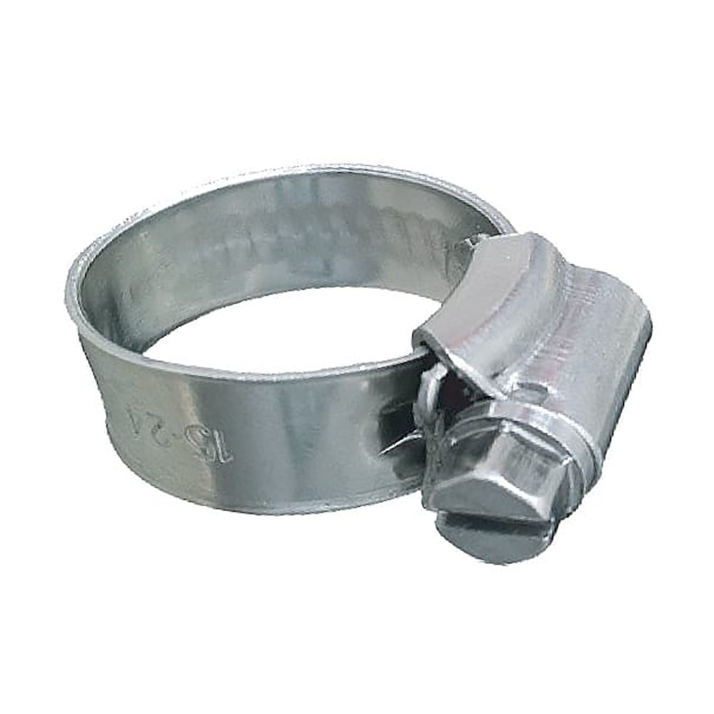 Trident Marine 316 SS Non-Perforated Worm Gear Hose Clamp - 3/8" Band - (5/16" – 9/16") Clamping Range - Pack of 10 - SAE Size 3