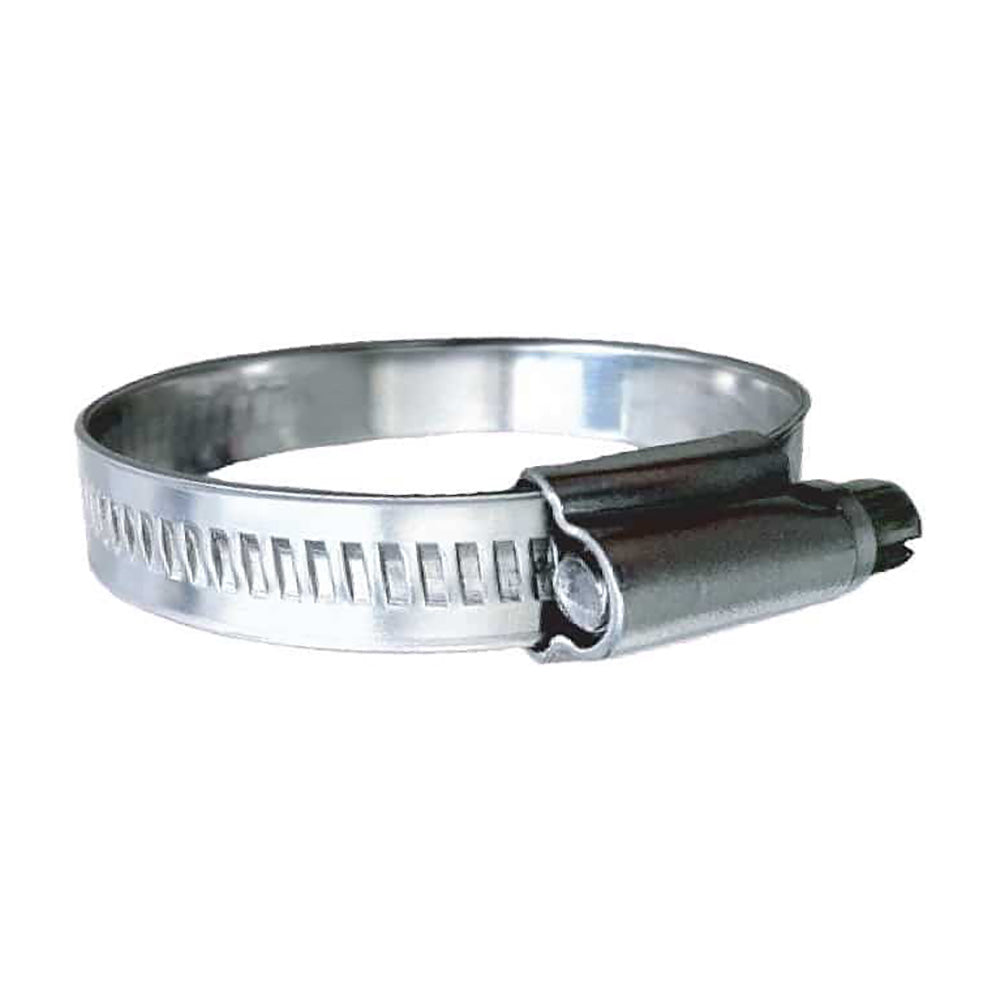 Trident Marine 316 SS Non-Perforated Worm Gear Hose Clamp - 15/32" Band - (5/8" – 15/16") Clamping Range - Pack of 10 - SAE Size 8