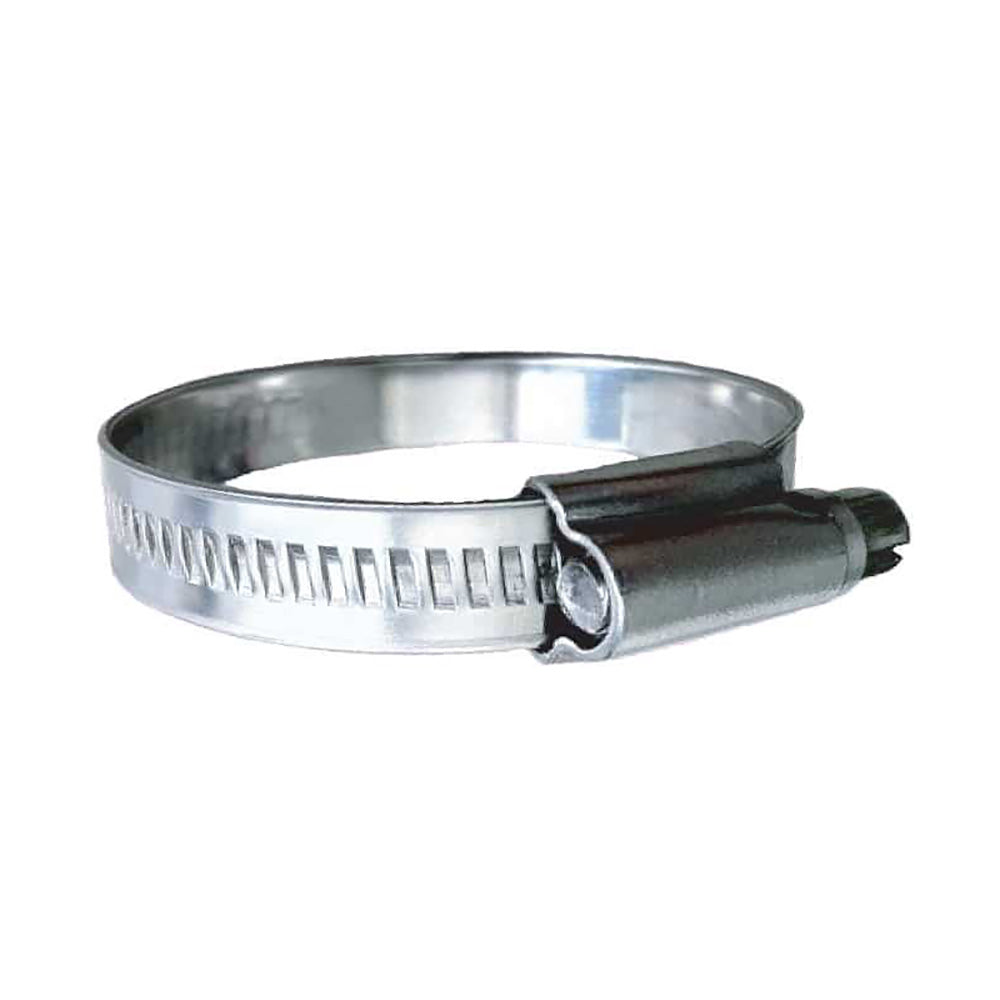 Trident Marine 316 SS Non-Perforated Worm Gear Hose Clamp - 15/32" Band - (3/4" – 1-1/8") Clamping Range - Pack of 10 - SAE Size 10