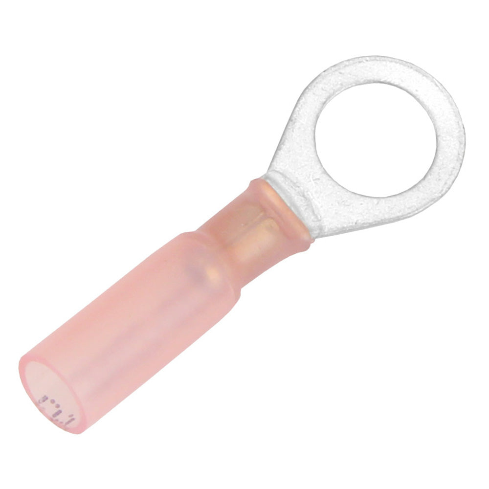 Pacer 22-18 AWG Heat Shrink Ring Terminal - 5/16" Stud Size - Pack of 100