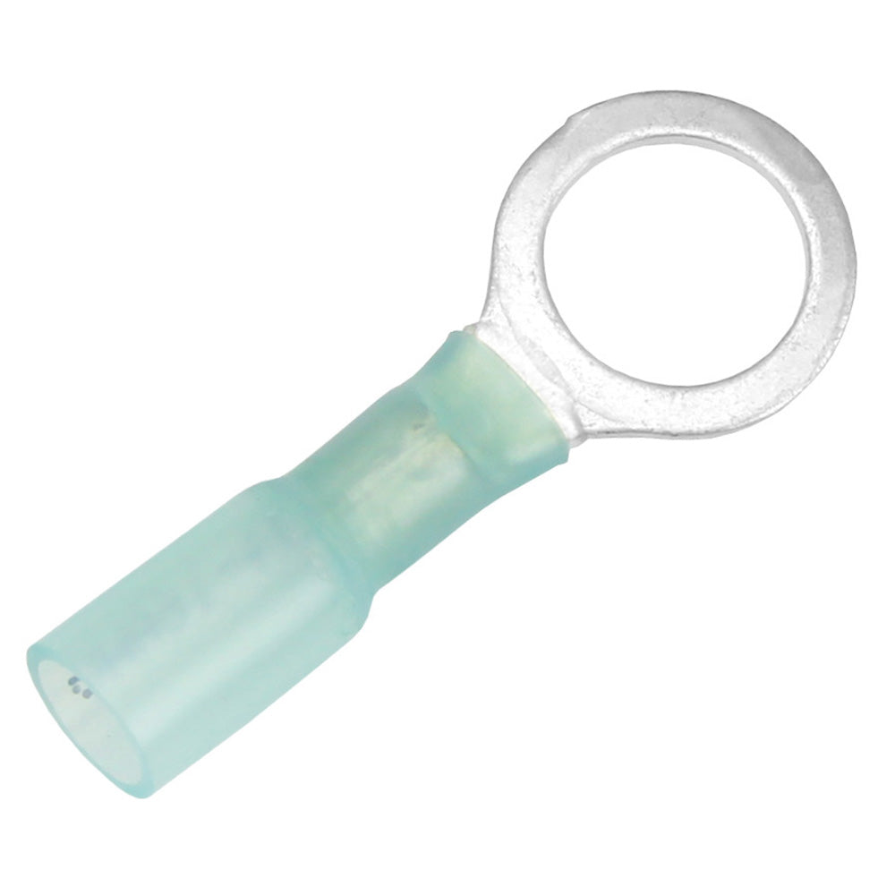 Pacer 16-14 AWG Heat Shrink Ring Terminal - 3/8" Stud Size - Pack of 100