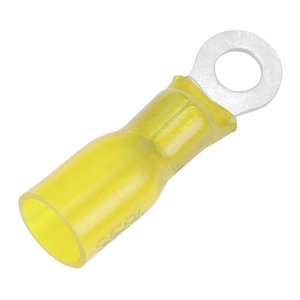 Pacer 12-10 AWG Heat Shrink Ring Terminal - #8 Stud Size - Pack of 25