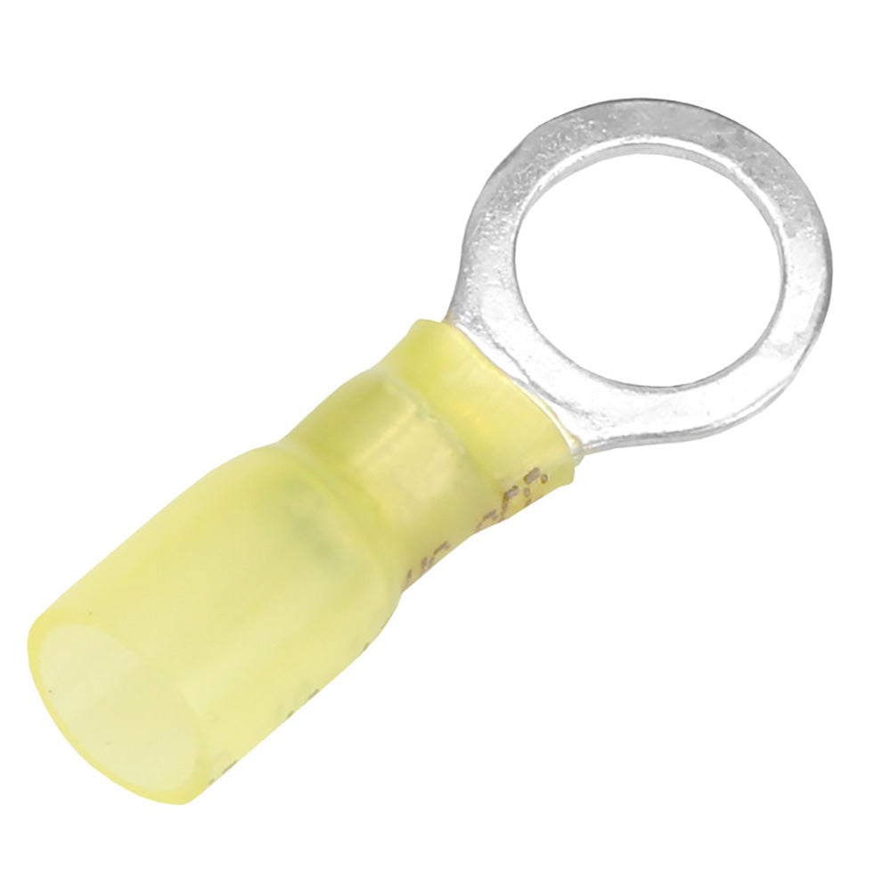 Pacer 12-10 AWG Heat Shrink Ring Terminal - 3/8" Stud Size - Pack of 25