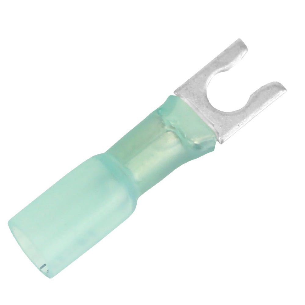 Pacer 16-14 AWG Heat Shrink Spade Terminal - #8 Stud Size - Pack of 25