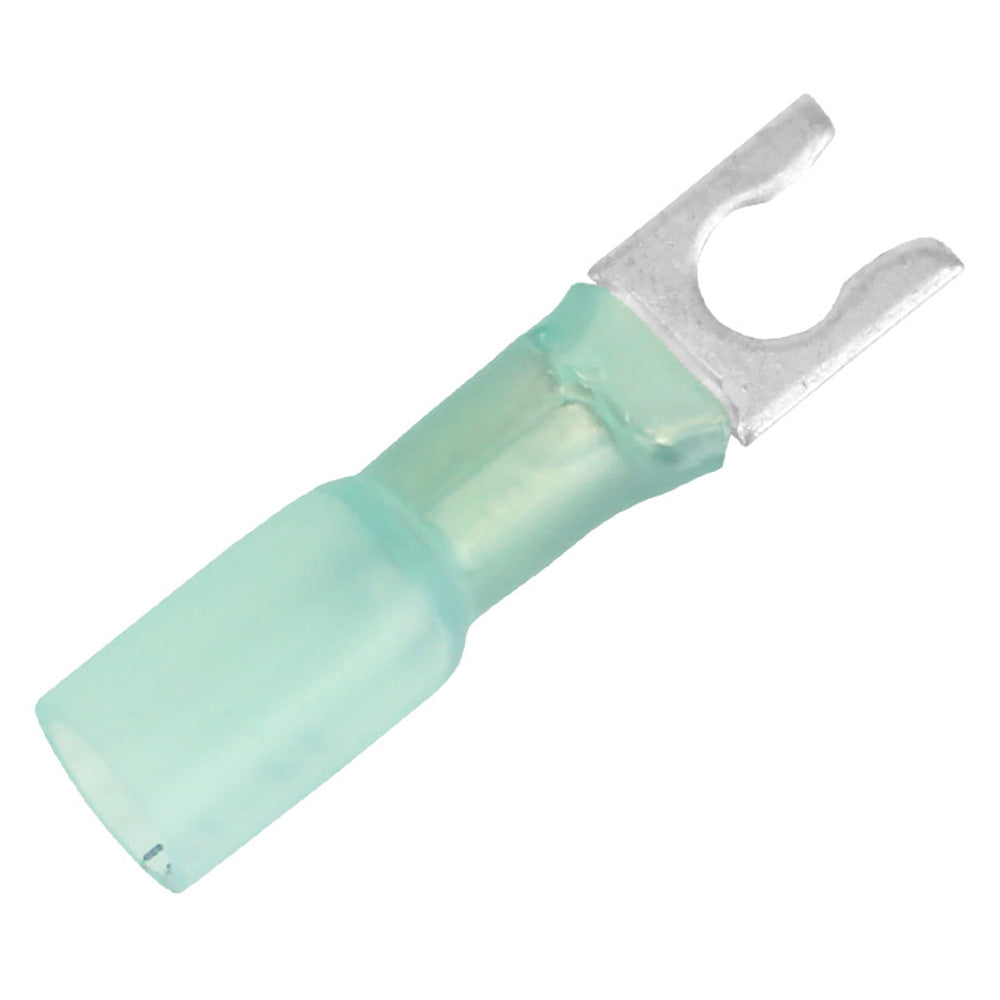 Pacer 16-14 AWG Heat Shrink Spade Terminal - #8 Stud Size - Pack of 100