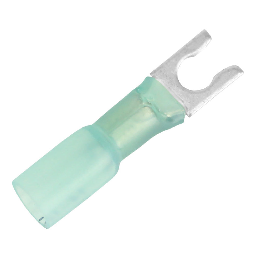 Pacer 16-14 AWG Heat Shrink Spade Terminal - #10 Stud Size - Pack of 25