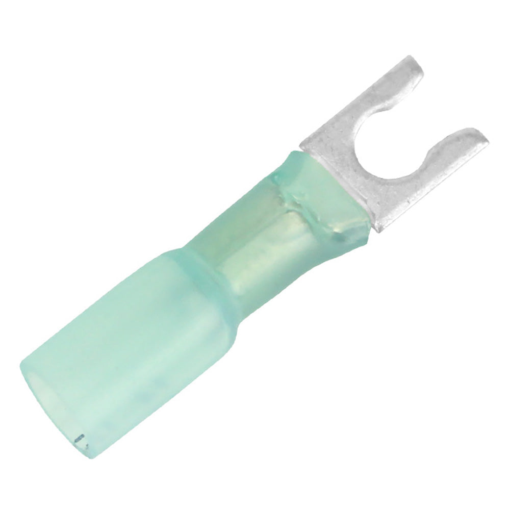 Pacer 16-14 AWG Heat Shrink Spade Terminal - #10 Stud Size - Pack of 100